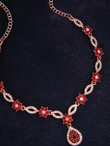 Anouk Gold-Plated Earring & Necklace Set