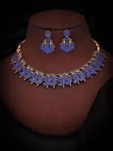 Anouk Gold-Plated Earring & Necklace Set