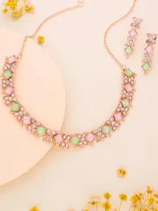 Anouk Gold-Plated Earring & Necklace Set