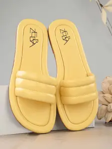 Zebba Women Solid Open Toe Flats