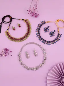 Anouk Gold-Plated Earring & Necklace Set