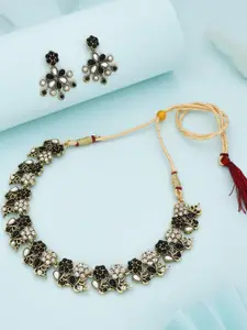 Anouk Gold-Plated Earring & Necklace Set