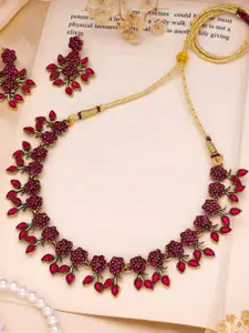 Anouk Gold-Plated Earring & Necklace Set