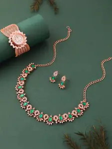 Anouk Gold-Plated Bracelet & Necklace Set