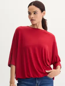 FEMMELLA Women Batwing Sleeve Bamboo Top