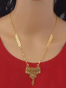 Ramdev Art Fashion Jwellery Gold-Plated Brass Necklace