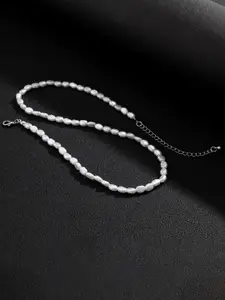 StyleCast x Revolte Women Silver-Plated Enamelled Necklace