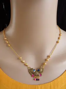 Ramdev Art Fashion Jwellery Gold-Plated Brass Necklace