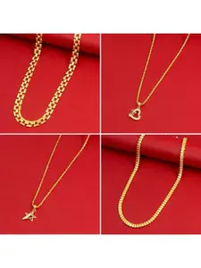 Ramdev Art Fashion Jwellery Gold-Plated Brass Necklace