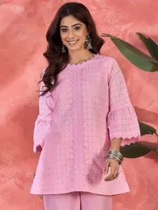 Sangria Pure Cotton Schffli Top