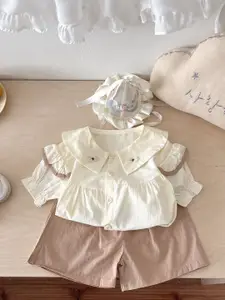 StyleCast x Revolte Girls Colourblocked Top With Shorts