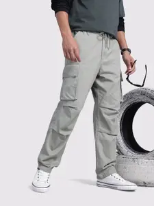 The Roadster Life Co. Men Relaxed Fit Parachute Trousers