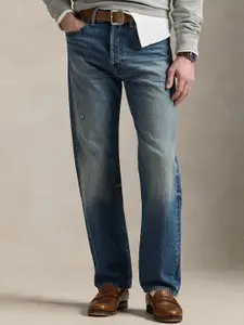 Polo Ralph Lauren Pure Cotton Straight Fit Mid-Rise Non Stretchable Jeans