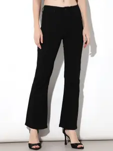 ONLY Women Flared Mid-Rise Clean Look Stretchable Jeans