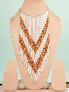 Crunchy Fashion Gold-Plated Artificial Beaded Necklace