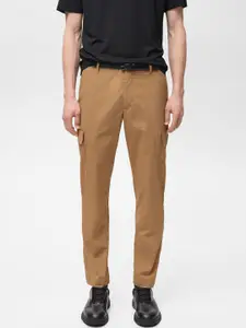 MANGO MAN Performance Mid-Rise Slim Fit Thermoregulating Comfort Stretch Cargos