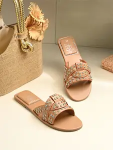 Zebba Amora Women Open Toe Flats