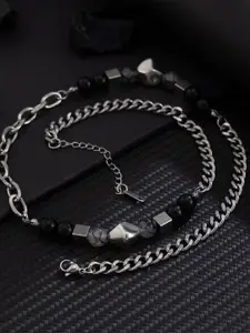 StyleCast x Revolte Women Silver-Plated Enamelled Necklace