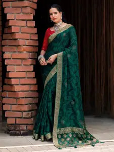Saree mall Abstract Embellished Beads and Stones Mysore Silk Sarees