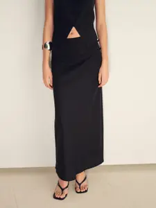MANGO Straight Maxi Skirt