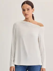 FEMMELLA Women One Shoulder Bamboo Top