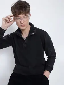 SHOWOFF Men High Neck Sweatshirt