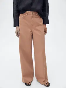 MANGO Women Wide Leg High-Rise Jeans