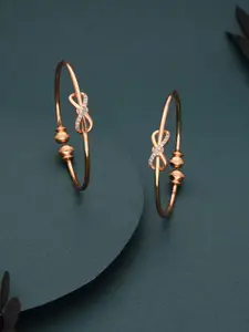 Anouk Gold-Plated Mangalsutra& Earring and Bangle Set