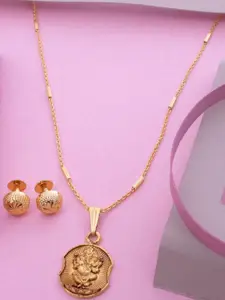 Ramdev Art Fashion Jwellery Gold-Plated Brass Necklace