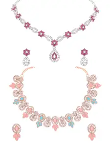 Anouk Gold-Plated Earring & Necklace Set