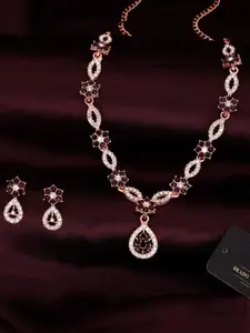 Anouk Gold-Plated Earring & Necklace Set