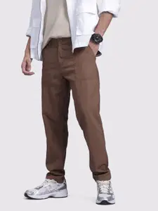 The Roadster Life Co. Men Cotton Relaxed Fit Trousers