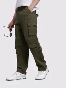 The Roadster Life Co. Men Pure Cotton Relaxed Fit  Cargos