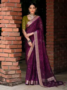 Saree mall Beads and Stones Silk Blend Mysore Silk Sarees