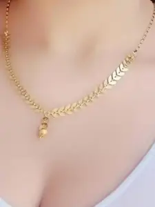 Ramdev Art Fashion Jwellery Gold-Plated Brass Necklace