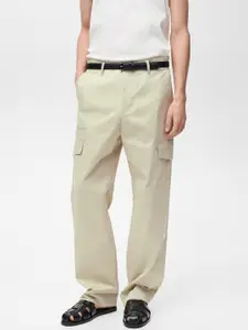 MANGO MAN Loose Fit  Cargo Style Trousers