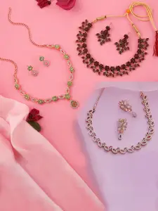 Anouk Gold-Plated Earring & Necklace Set