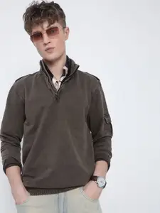 SHOWOFF Men High Neck Sweatshirt