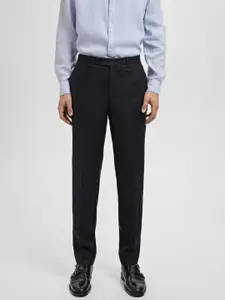 MANGO MAN Textured Smart Casual Trousers