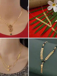 Ramdev Art Fashion Jwellery Gold-Plated Brass Necklace