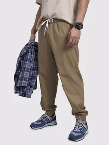 The Roadster Life Co. Men Pure Cotton Relaxed Fit Joggers