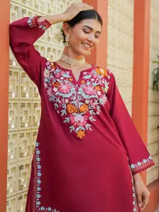 HOUSE OF KARI Women Ethnic Motifs Embroidered Kurta