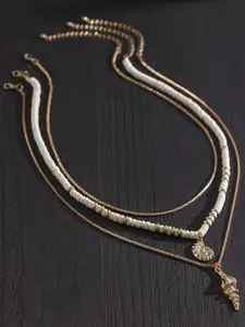 StyleCast x Revolte Gold-Plated Artificial Baeded MInimal Necklace