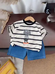 StyleCast x Revolte Boys Striped T-shirt With Shorts