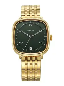 Titan Men Stainless Steel Bracelet Straps Analogue Watch 1885YM01