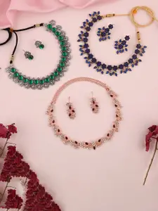 Anouk Gold-Plated Earring & Necklace Set