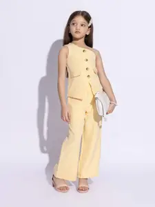 taffykids Girls Sleeveless Top With Trousers