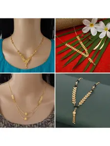 Ramdev Art Fashion Jwellery Gold-Plated Brass Necklace