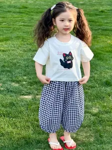 StyleCast x Revolte Girls Printed T-shirt With Pyjamas