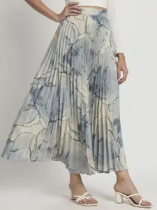OTABU Printed A-Line Maxi Skirt